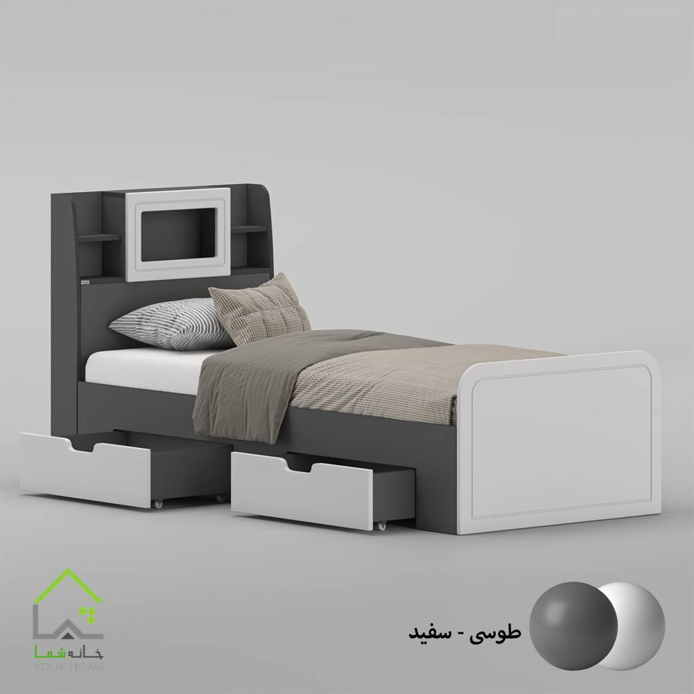 تخت خواب یک نفره پردیس